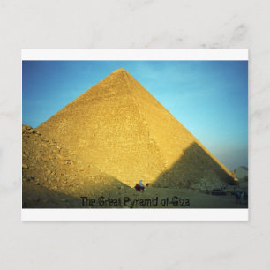 Gizas Underbara pyramid Vykort