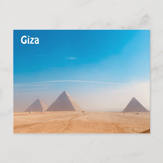Gizas Underbara pyramider - Egyptenen Vykort (Framsida)