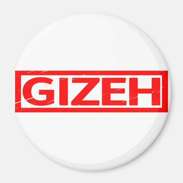 Gizeh Frimärke Magnet (Framsidan)