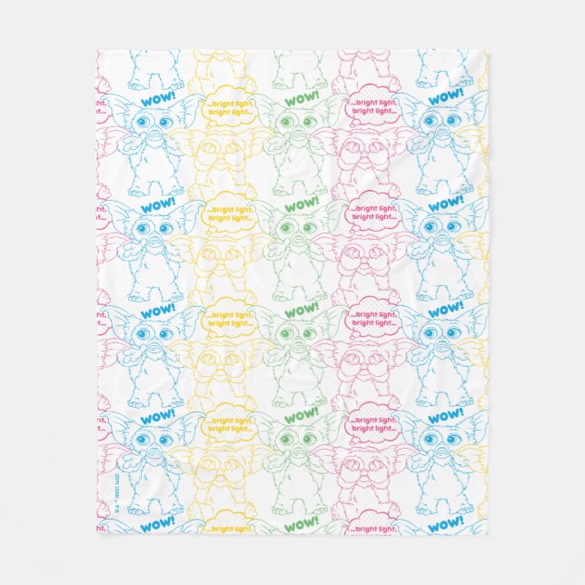 Gizmo | Bright Light! Bright Light! Fleecefilt (Framsidan)