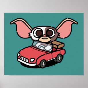 Gizmo Cute Comic Driver Poster