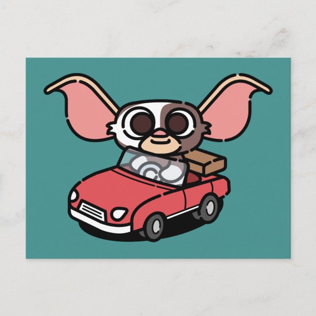 Gizmo | Cute Comic Driver Vykort (Framsida)