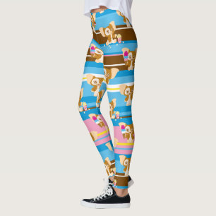 Gizmo   Cute Tecknad Mönster Leggings