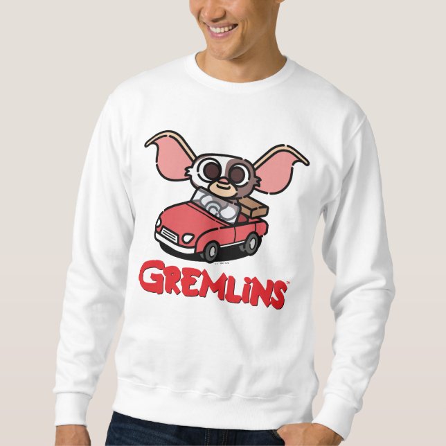 Gizmo | Drivrutin för Tecknad av ljud Lång Ärmad Tröja (Framsida)