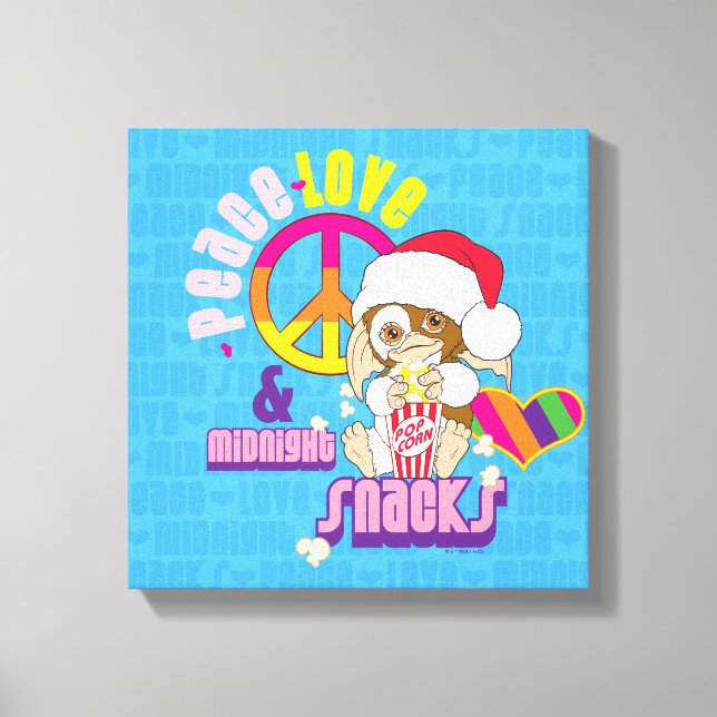 Gizmo | Freden i Kärlek och Midnight Snacks Canvastryck (Framsida)