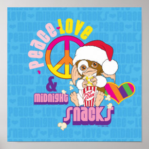 Gizmo   Peace Love & Midnight Snacks Poster