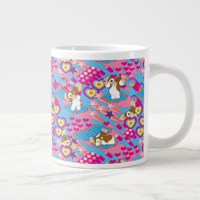 Gizmo | Rosa Peace & Kärlek Mönster Jumbo Mugg (Höger)