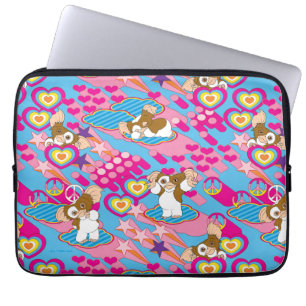 Gizmo Rosa Peace & Kärlek Mönster Laptop Fodral