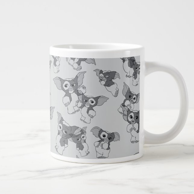 Gizmo | Svartvit Mönster Jumbo Mugg (Höger)
