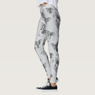 Gizmo Svartvit Mönster Leggings
