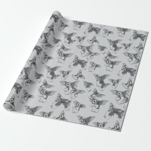 Gizmo Svartvit Mönster Presentpapper