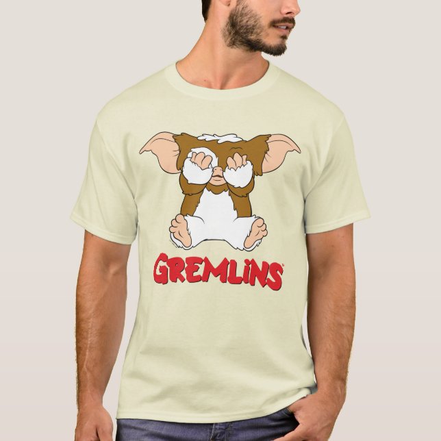 Gizmo| Tecken för Tecknad av ljus T Shirt (Framsida)