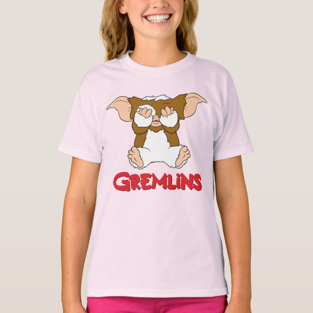 Gizmo| Tecken för Tecknad av ljus T Shirt (Framsida)