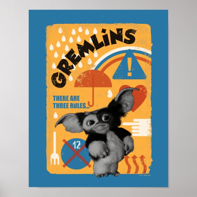 Gizmo | There Are Three Rules Poster (Framsidan)
