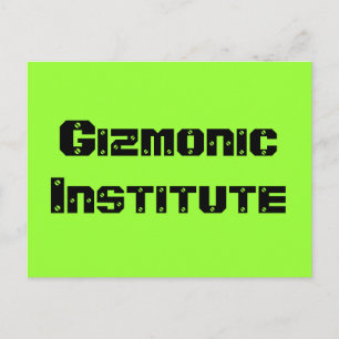 Gizmonic Institute Vykort