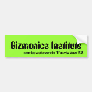 Gizmonics institut bildekal