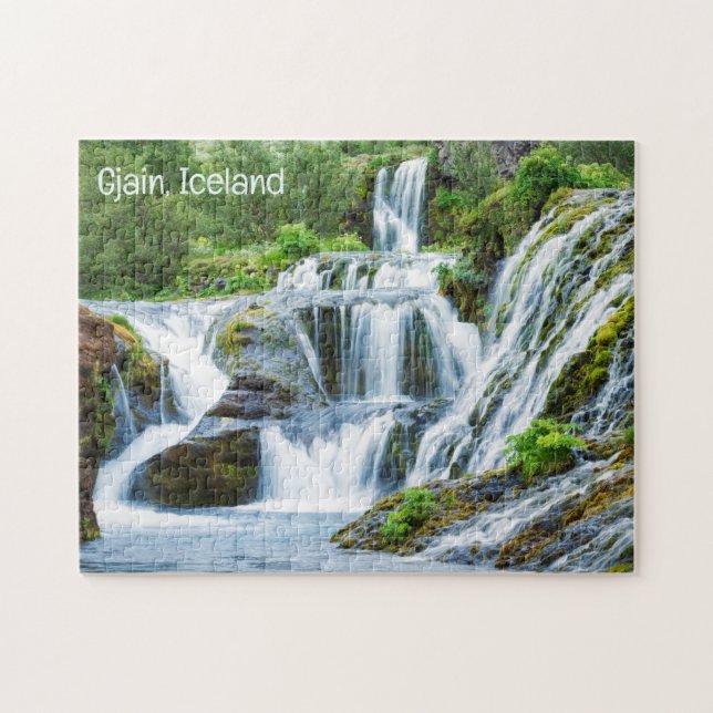 Gjain Waterfalls, Island Pussel (Horisontell)