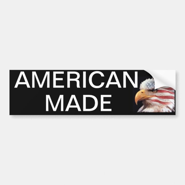 Gjord amerikan bildekal (Framsidan)