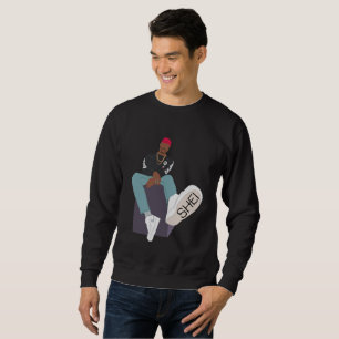 Gjord enkel Crewneck tröja Långärmad Tröja