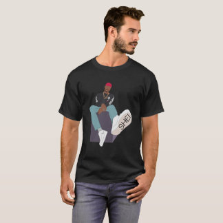 Gjord enkel utslagsplats t-shirt
