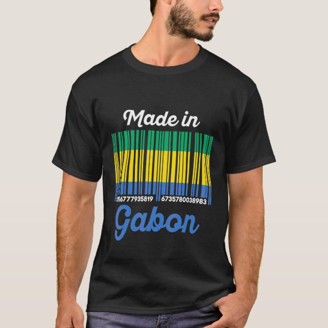 Gjord Gabon T Shirt (Framsida)
