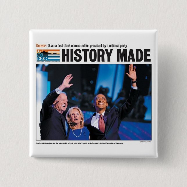 Gjord historia: Obama nominerade knäppas Knapp (Framsida)