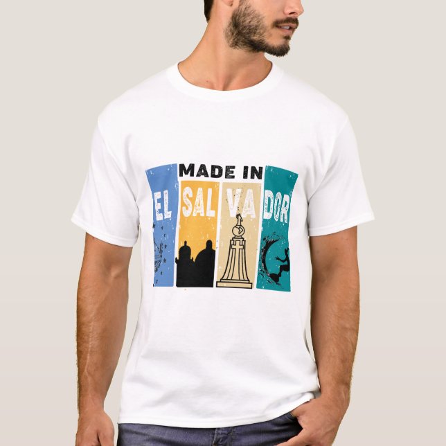 GJORD I EL SALVADOR T SHIRT (Framsida)