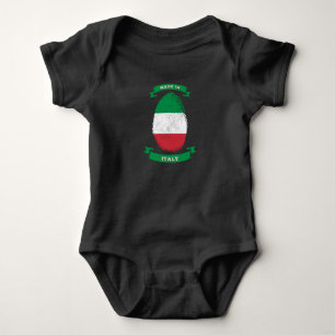 GJORD I ITALIEN FINGERAVTRYCK FÖDD T SHIRT