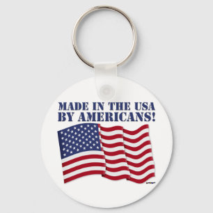 GJORD I USA AV AMERICANS! NYCKELRING