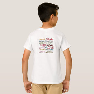 GJORD MED KÄRLEK - Hjärtfilt design T Shirt