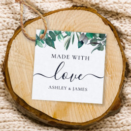 Gjord med kärleksetikett, Handgjord presentetikett Gåvor Etiketter