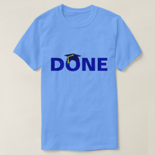 Gjord mörk - blåttMortarboard T-shirt