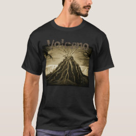 Gjord mörkare vulkan t-shirt