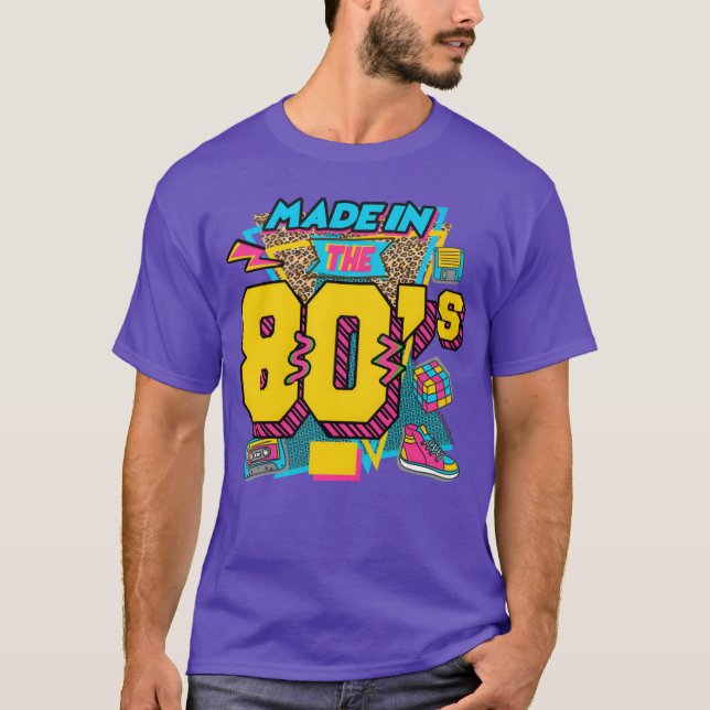 gjord på 80-talet rolig t shirt (Framsida)