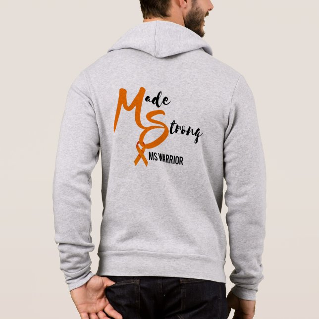 Gjord stark ms-krigare t shirt (Baksida)