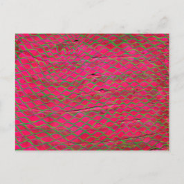 gjorda orange trådar görar grön med avund vykort