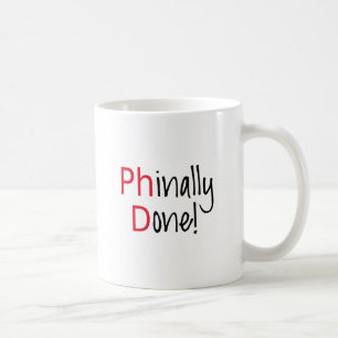 Gjorda Phinally, PhD-student, studentengåva Kaffemugg