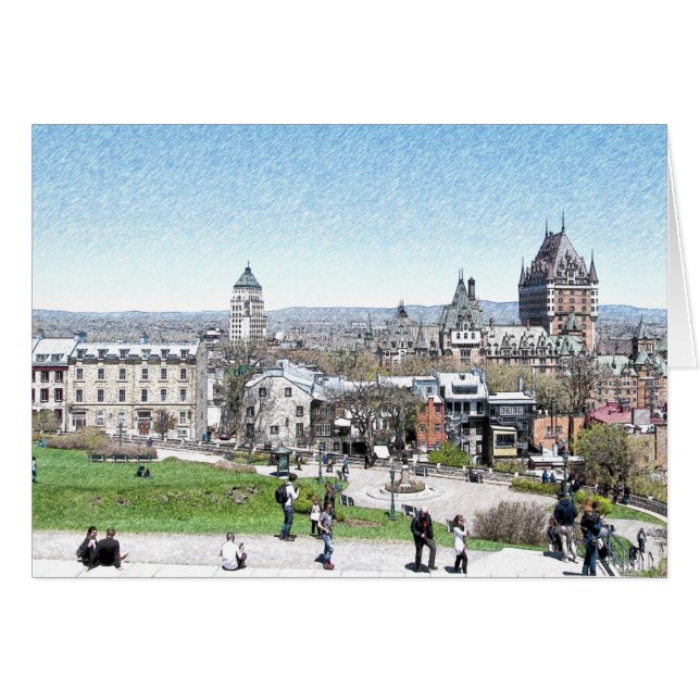 GJORDDIAMANT I QUEBEC CANADA HÄLSNINGSKORT (Framsidan Horizontal)