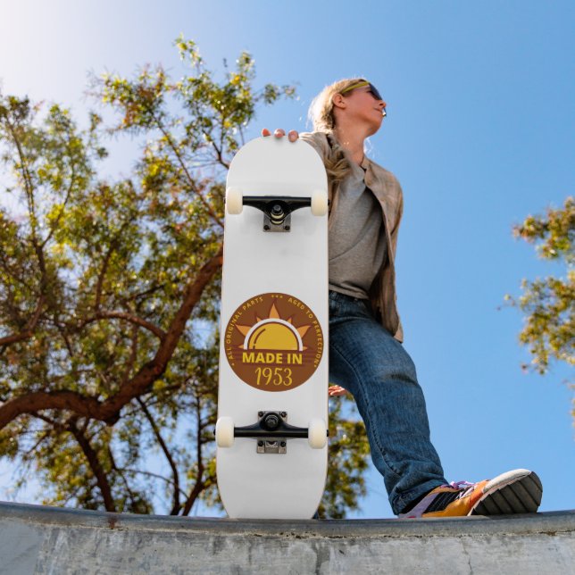 GJORDE 1953 Lustigt födelsedagspresent Mini Skateboard Bräda 18,5 Cm (Utomhus 1)