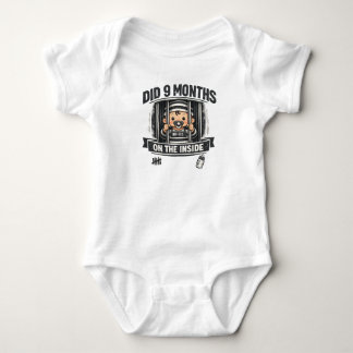 Gjorde 9 Månader på Insidan” Rolig Bebis Onesie T Shirt