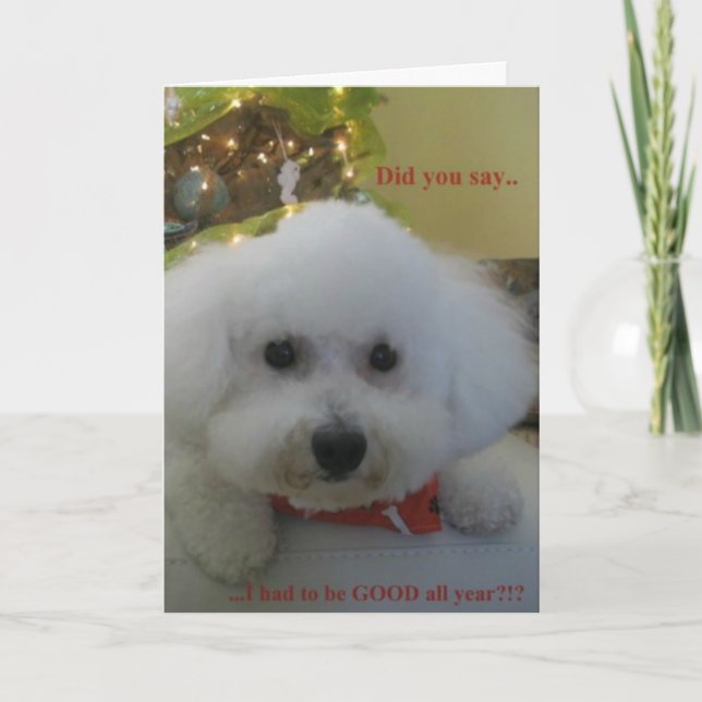 "Gjorde dig något att säga mig som måstes för att Helgkort (Framsida)