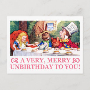 GJORDE HATTER ÖNSKEMÅL ALICE EN MYCKET ENBIRTHDAY! HELG VYKORT