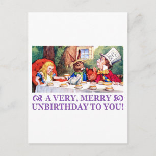 GJORDE HATTER ÖNSKEMÅL ALICE EN MYCKET ENBIRTHDAY! HELG VYKORT