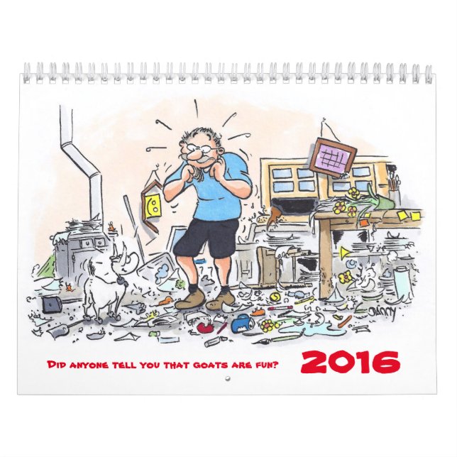 Gjorde någon berättar dig, att getter är roliga - kalender (Omslag)
