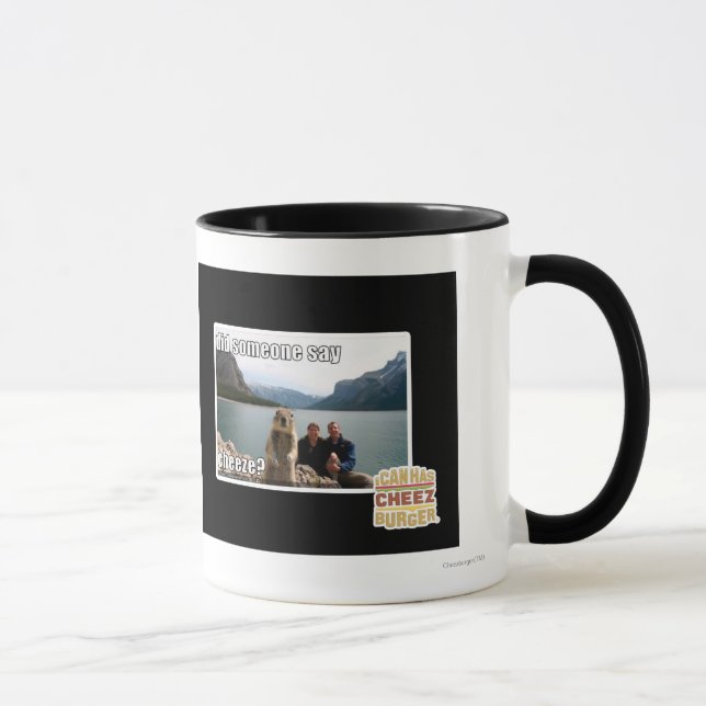 Gjorde någon något att sägacheeze? mugg (Höger)