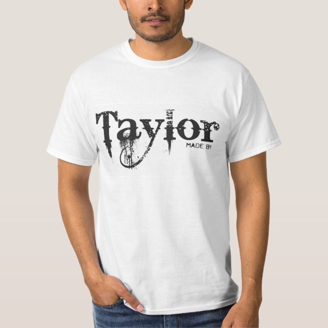 Gjort av Taylor den blöda Cowboysutslagsplatsen T-shirt (Framsida)