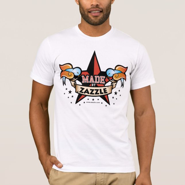 Gjort av Zazzle T-shirt (Framsida)