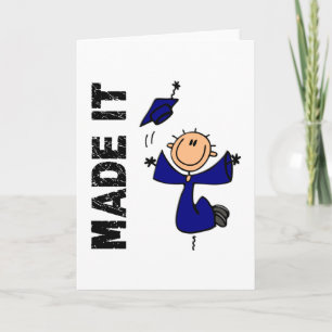 GJORT DET stick figurstudenten Kort