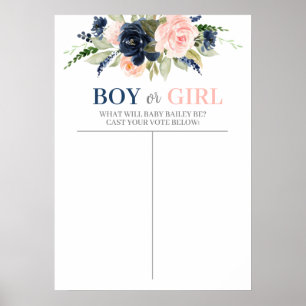 Gjort eller Flickdiagram, gissa att Genderna Poste Poster