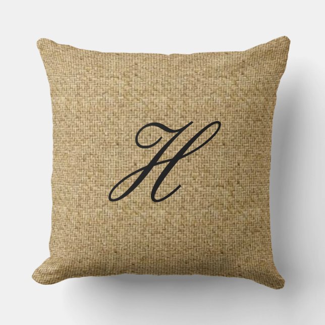 Gjort för att beställa det Monogrammed Kudde (Framsida)